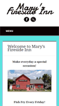 Mobile Screenshot of marysfiresideinn.com